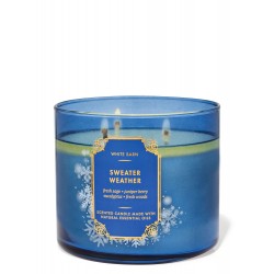 Bath & Body Works Sweater Weather 3 Wick Scented Candle