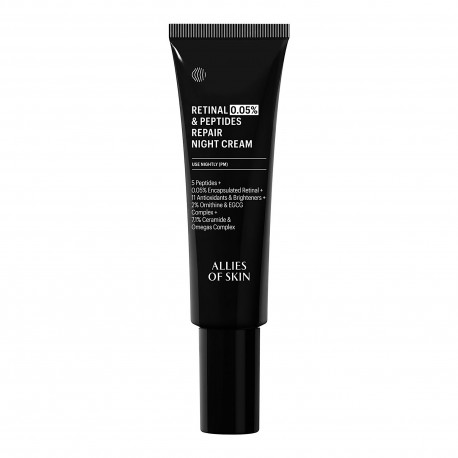 Allies of Skin 0.05% Retinal & Peptides Repair Night Cream